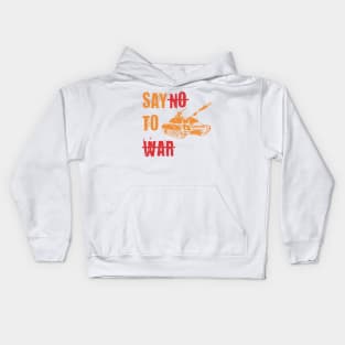 stop war shirt. classic eye catching design Kids Hoodie